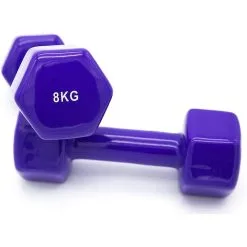 OZIO FITNESS 2 Unidades 8 Kg Mancuernas Pesas Hexagonales De Vinilo Fitness Gimnasia Morado 6 OZIO FITNESS 2 Unidades 8 Kg Mancuernas Pesas Hexagonales De Vinilo Fitness Gimnasia Morado -tienda de equipos de fitness 2 unidades 8 kg mancuernas pesas hexagonales de vinilo fitness gimnasia morado 1