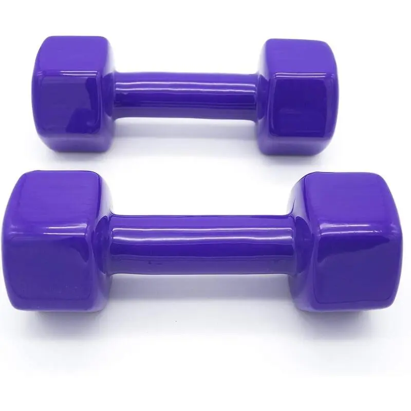 OZIO FITNESS 2 Unidades 8 Kg Mancuernas Pesas Hexagonales De Vinilo Fitness Gimnasia Morado 5 OZIO FITNESS 2 Unidades 8 Kg Mancuernas Pesas Hexagonales De Vinilo Fitness Gimnasia Morado - Imagen 3