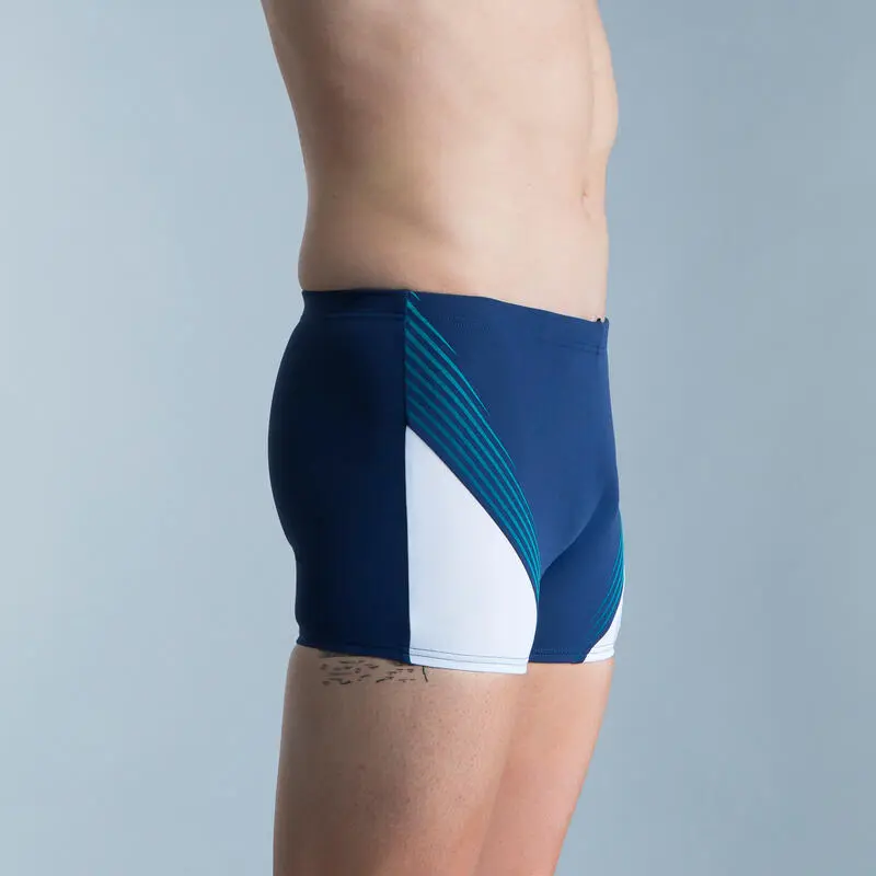 Bañador Hombre Natación Arena Bóxer Azul Marino Blanco Turquesa 5 Bañador Hombre Natación Arena Bóxer Azul Marino Blanco Turquesa - Imagen 3