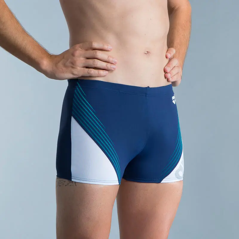 Bañador Hombre Natación Arena Bóxer Azul Marino Blanco Turquesa 3 Bañador Hombre Natación Arena Bóxer Azul Marino Blanco Turquesa