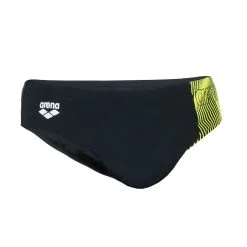 Bañador Hombre Natación Arena Slip Negro Amarillo -tienda de equipos de fitness baador hombre natacion arena slip negro amarillo 3