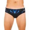 Bañador Hombre Natación Slip Nabaiji Negro Estampado -tienda de equipos de fitness baador hombre natacion slip nabaiji negro estampado