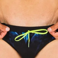 Bañador Hombre Natación Slip Nabaiji Negro Estampado 10 Bañador Hombre Natación Slip Nabaiji Negro Estampado -tienda de equipos de fitness baador hombre natacion slip nabaiji negro estampado 2