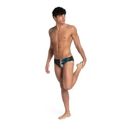Bañador Slip Arena Hombre Negro Azul 8 Bañador Slip Arena Hombre Negro Azul -tienda de equipos de fitness baador slip arena hombre negro azul 1
