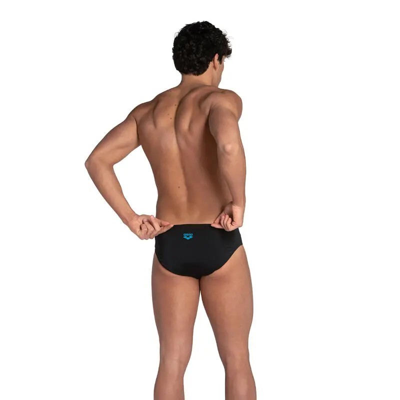 Bañador Slip Arena Hombre Negro Azul 5 Bañador Slip Arena Hombre Negro Azul - Imagen 3