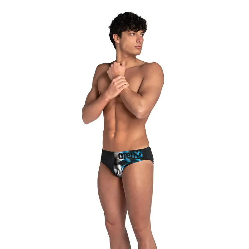 Bañador Slip Arena Hombre Negro Azul 3 Bañador Slip Arena Hombre Negro Azul