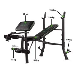 BANCO DE PESAS WB40 COMPACT WIDTH WEIGHT BENCH TUNTURI -tienda de equipos de fitness banco de pesas wb40 compact width weight bench tunturi 3
