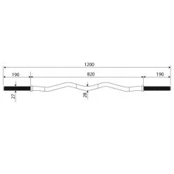 K-SPORT Barra Curl SZ Reforzada Con Cierre De Estrella -tienda de equipos de fitness barra curl sz reforzada con cierre de estrella 3