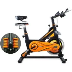 Bicicleta Estática ALPINE 8500. Inercia 25 Kg. Muelle Balanceo. Gridinlux