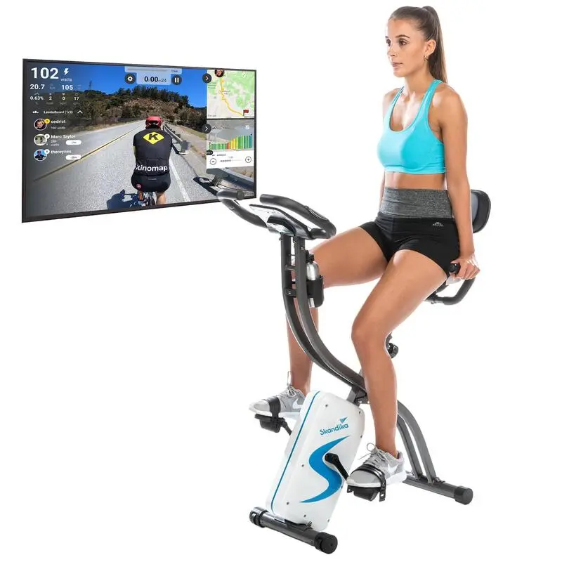 SKANDIKA Bicicleta Estática - Foldaway X-2000 - Fitness - Bluetooth - Plegable - Blanca 3 SKANDIKA Bicicleta Estática - Foldaway X-2000 - Fitness - Bluetooth - Plegable - Blanca