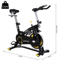 Bicicleta Estática Para Interior HOMCOM Negro Y Amarillo 47x120x117 Cm 7 Bicicleta Estática Para Interior HOMCOM Negro Y Amarillo 47x120x117 Cm -tienda de equipos de fitness bicicleta estatica para interior homcom negro y amarillo 47x120x117 cm 2