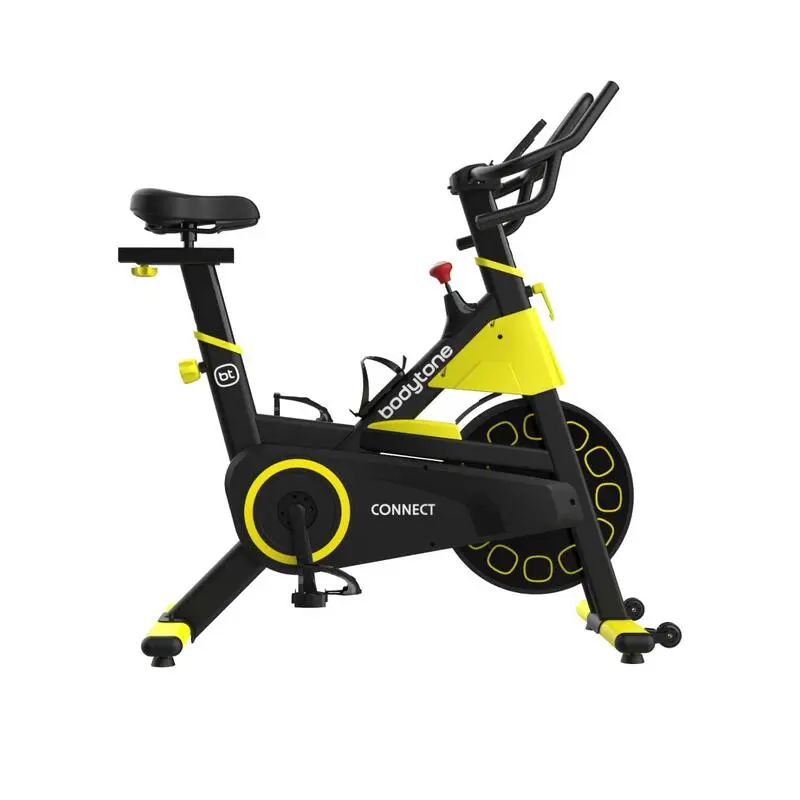 Bicicleta Indoor Spinning Bodytone Conectada Amarillo Rueda Inercia 16kg 3 Bicicleta Indoor Spinning Bodytone Conectada Amarillo Rueda Inercia 16kg