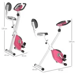 Bicicleta Para Ejercicios De Forma X HOMCOM Rosa 43x97x109 Cm 7 Bicicleta Para Ejercicios De Forma X HOMCOM Rosa 43x97x109 Cm -tienda de equipos de fitness bicicleta para ejercicios de forma x homcom rosa 43x97x109 cm 2