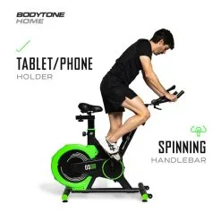 BODYTONE Bicicleta Spinning Con Rueda De Inercia. Volante Inercia Y Freno Mono-Patín -tienda de equipos de fitness bicicleta spinning con rueda de inercia volante inercia y freno mono patin 4