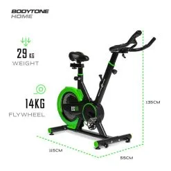 BODYTONE Bicicleta Spinning Con Rueda De Inercia. Volante Inercia Y Freno Mono-Patín -tienda de equipos de fitness bicicleta spinning con rueda de inercia volante inercia y freno mono patin 6