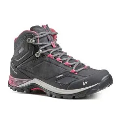Botas De Montaña Y Trekking Impermeables Mujer Quechua MH500 Gris
