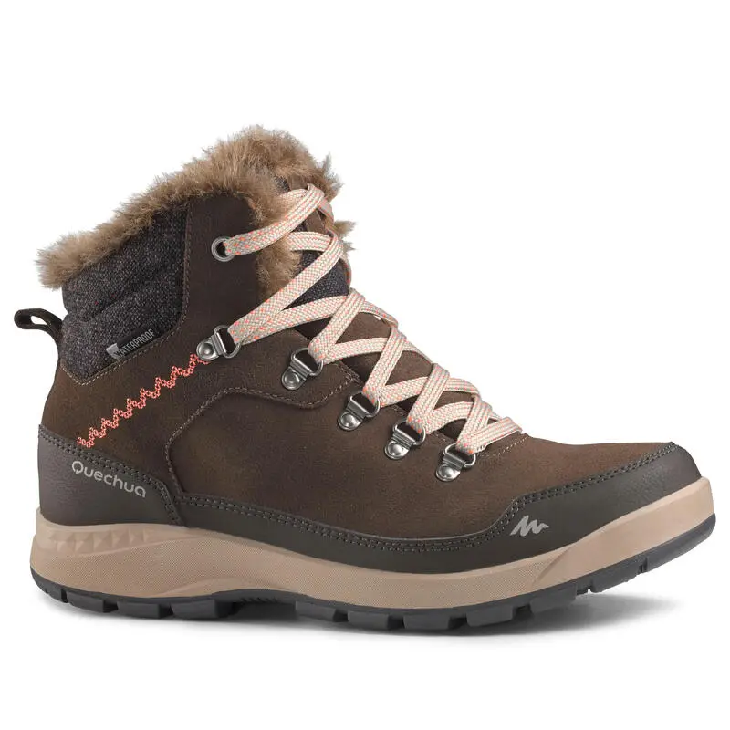 Botas De Nieve Y Apreski Impermeables De Piel Mujer Quechua SH500 X-Warm 3 Botas De Nieve Y Apreski Impermeables De Piel Mujer Quechua SH500 X-Warm