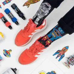 PACIFIC And CO Calcetin Running Con Tejido Coolmax Unisex Cosmic, Sublimado Multicolor -tienda de equipos de fitness calcetin running con tejido coolmax unisex cosmic sublimado multicolor 1