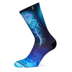 PACIFIC And CO Calcetin Running Con Tejido Coolmax Unisex Jellyfish, Sublimado Multicolor
