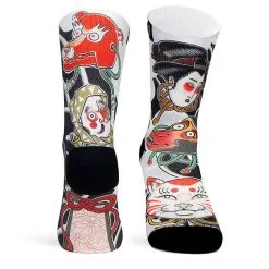 PACIFIC And CO Calcetin Running Con Tejido Coolmax Unisex Nohmen, Sublimado Multicolor