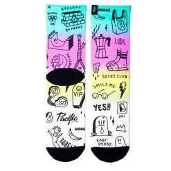 PACIFIC And CO Calcetin Running Con Tejido Coolmax Unisex Smile Club, Sublimado Multicolor 7 PACIFIC And CO Calcetin Running Con Tejido Coolmax Unisex Smile Club, Sublimado Multicolor -tienda de equipos de fitness calcetin running con tejido coolmax unisex smile club sublimado multicolor 2