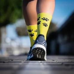 CALCETINES DE RUNNING #PATITAS Unisex - KAMUABU Color CANARIO De 23CM 1 Hilo -tienda de equipos de fitness calcetines de running patitas unisex kamuabu color canario de 23cm 1 hilo 3