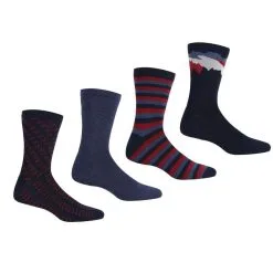 Regatta Calcetines Lifestyle Para Hombre Pack De 4 Negro -tienda de equipos de fitness calcetines lifestyle para hombre pack de 4 denim oscuro