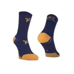 Calcetines Medianos Con Refuerzo Para Correr Fyke De Color Negro -tienda de equipos de fitness calcetines medianos con refuerzo para correr fyke de color azul