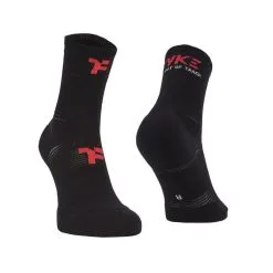 Calcetines Medianos Con Refuerzo Para Correr Fyke De Color Negro