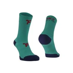 Calcetines Medianos Con Refuerzo Para Correr Fyke De Color Negro -tienda de equipos de fitness calcetines medianos con refuerzo para correr fyke de color turquesa