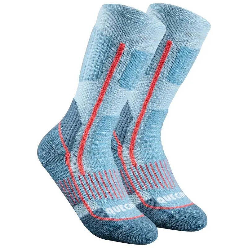 Calcetines Térmicos De Montaña Y Nieve Lana Merino 2 Pares Niños Quechua SH520 4 Calcetines Térmicos De Montaña Y Nieve Lana Merino 2 Pares Niños Quechua SH520 - Imagen 2