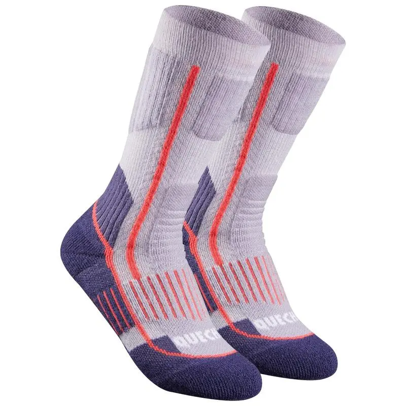 Calcetines Térmicos De Montaña Y Nieve Lana Merino 2 Pares Niños Quechua SH520 5 Calcetines Térmicos De Montaña Y Nieve Lana Merino 2 Pares Niños Quechua SH520 - Imagen 3
