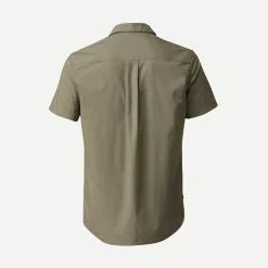 Forclaz CAMISA DE TREKKING VIAJE TRAVEL 100 MANGAS CORTAS MARRÓN HOMBRE -tienda de equipos de fitness camisa de trekking viaje travel 100 mangas cortas marron hombre 1