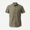 Forclaz CAMISA DE TREKKING VIAJE TRAVEL 100 MANGAS CORTAS MARRÓN HOMBRE -tienda de equipos de fitness camisa de trekking viaje travel 100 mangas cortas marron hombre