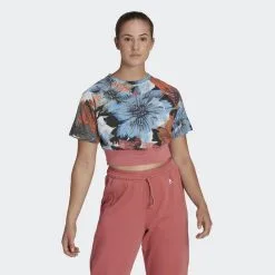 ADIDAS Camiseta Allover Print Cropped