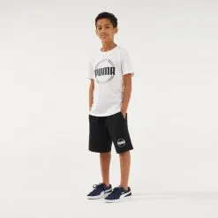 Camiseta Blanco Niños Estampado PUMA -tienda de equipos de fitness camiseta blanco nios estampado puma 1