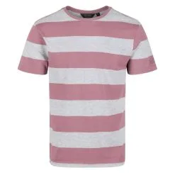 Regatta Camiseta Brayden De Rayas Para Hombre Malva