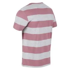 Regatta Camiseta Brayden De Rayas Para Hombre Malva -tienda de equipos de fitness camiseta brayden de rayas para hombre malva 3