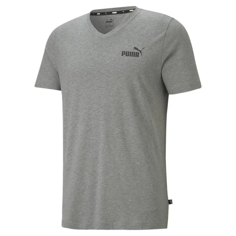 Camiseta Con Cuello En V Essentials Hombre PUMA Negro 8 Camiseta Con Cuello En V Essentials Hombre PUMA Negro - Imagen 6