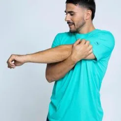 THE RUNNING REPUBLIC Camiseta De Manga Corta De Algodón Y Poliéster Reciclado De Hombre TRR Calipso -tienda de equipos de fitness camiseta de manga corta de algodon y poliester reciclado de hombre trr calipso 2