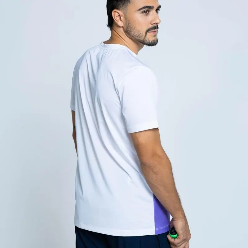 THE RUNNING REPUBLIC Camiseta De Manga Corta De Poliéster Reciclado De Hombre TRR Blanca Multicolor 6 THE RUNNING REPUBLIC Camiseta De Manga Corta De Poliéster Reciclado De Hombre TRR Blanca Multicolor - Imagen 4