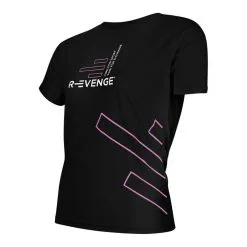 R-EVENGE Camiseta De Manga Corta Mujer Fitness Running Cardio Negra -tienda de equipos de fitness camiseta de manga corta mujer fitness running cardio negra 1