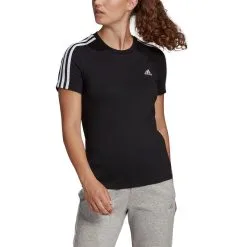 ADIDAS Camiseta Essentials Slim LOUNGEWEAR 3 Bandas -tienda de equipos de fitness camiseta essentials slim loungewear 3 bandas 4