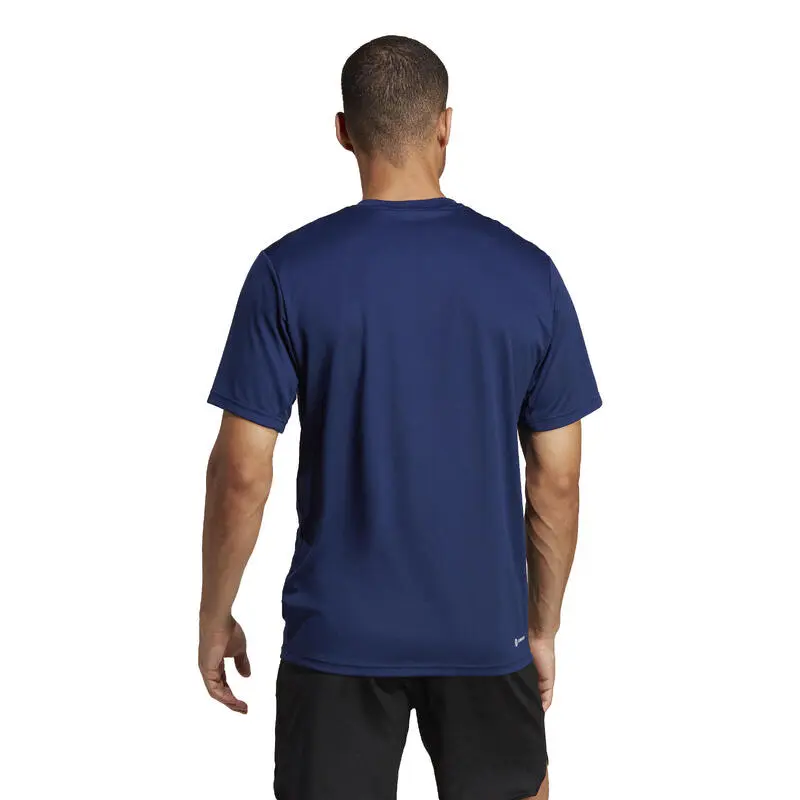 Camiseta Fitness Cardio Adidas Hombre Azul 5 Camiseta Fitness Cardio Adidas Hombre Azul - Imagen 3