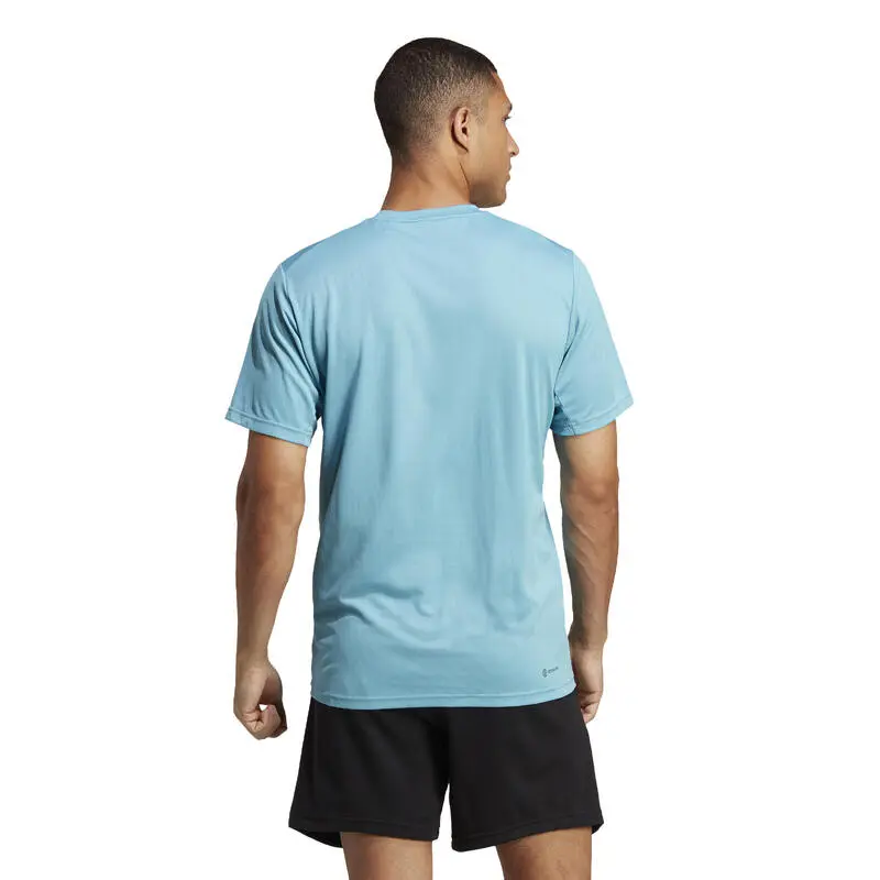 Camiseta Fitness Cardio Adidas Hombre Azul 4 Camiseta Fitness Cardio Adidas Hombre Azul - Imagen 2
