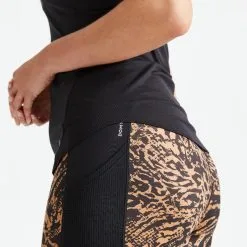 Domyos Camiseta Fitness Cardio Tirantes Mujer 120 Negro -tienda de equipos de fitness camiseta fitness cardio tirantes mujer 120 negro 3