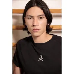 Camiseta Fitness Manga Corta Algodón Hombre Scalpers Adn 32893 Negro -tienda de equipos de fitness camiseta fitness manga corta algodon hombre scalpers adn 32893 negro 1