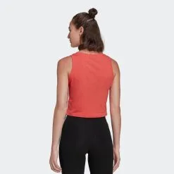 Camiseta Fitness Sin Mangas Algodón Mujer Adidas Salmón -tienda de equipos de fitness camiseta fitness sin mangas algodon mujer adidas salmon 1