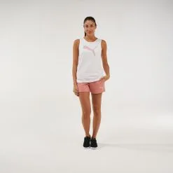 Camiseta Fitness Sin Mangas Algodón Mujer Puma Blanco -tienda de equipos de fitness camiseta fitness sin mangas algodon mujer puma blanco 1