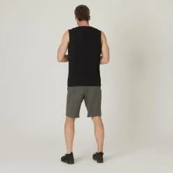 Camiseta Fitness Sin Mangas Cuello Redondo Algodón Hombre Domyos 500 Negro -tienda de equipos de fitness camiseta fitness sin mangas cuello redondo algodon hombre domyos 500 negro 1